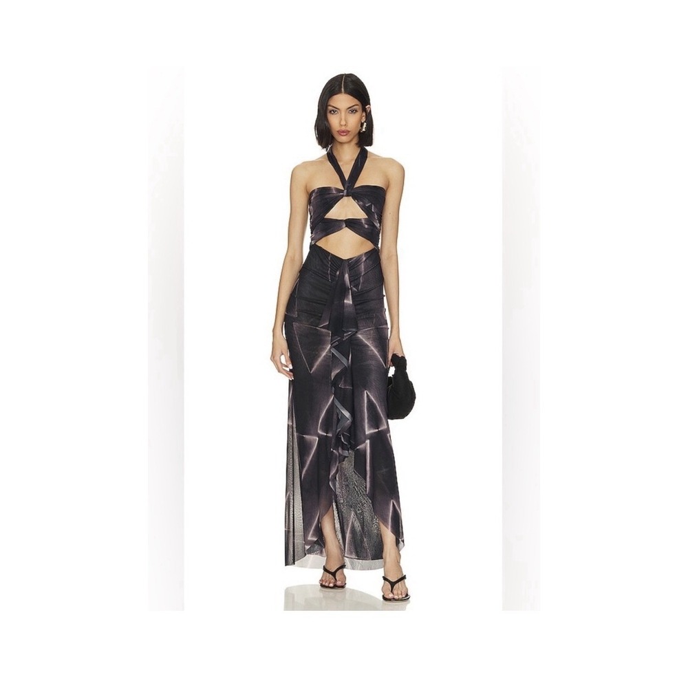 $398 Ronny Kobo Mesh womens Yoko Dress WORE ONCE! Revolve Stretchy Nylon